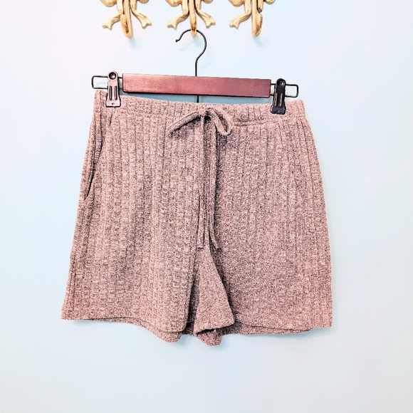 Textured Brown Pull On Short - Picture 1 of 3